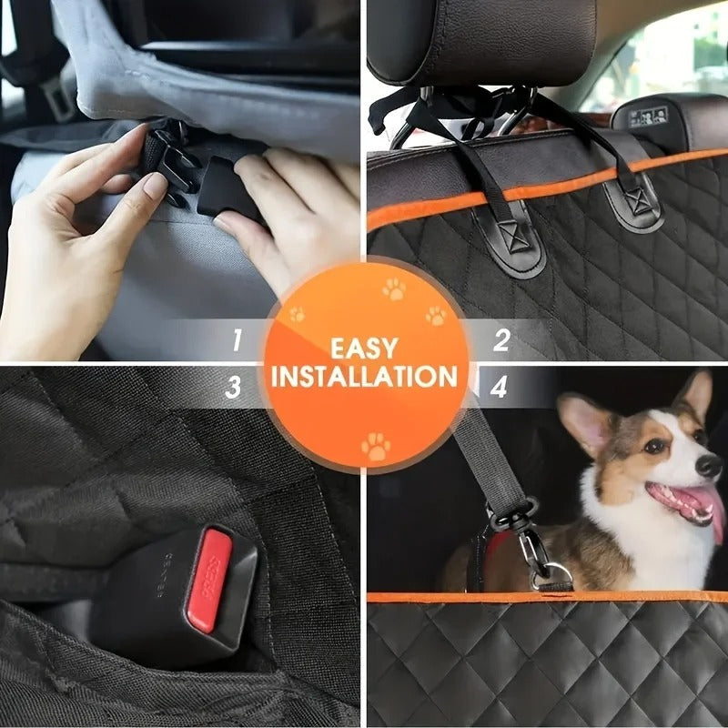 Hamaca de Coche Impermeable Premium para Perros